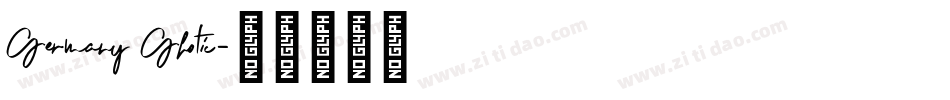 Germany Ghotic字体转换